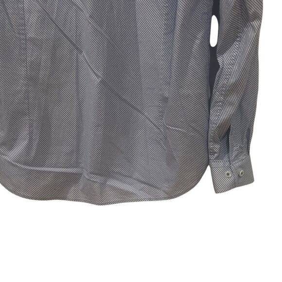 Construct blue slim fit button down shirt - Picture 6 of 8